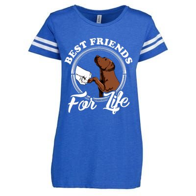 Chocolate Labrador Design Funny Chocolate Labrador Lovers Enza Ladies Jersey Football T-Shirt