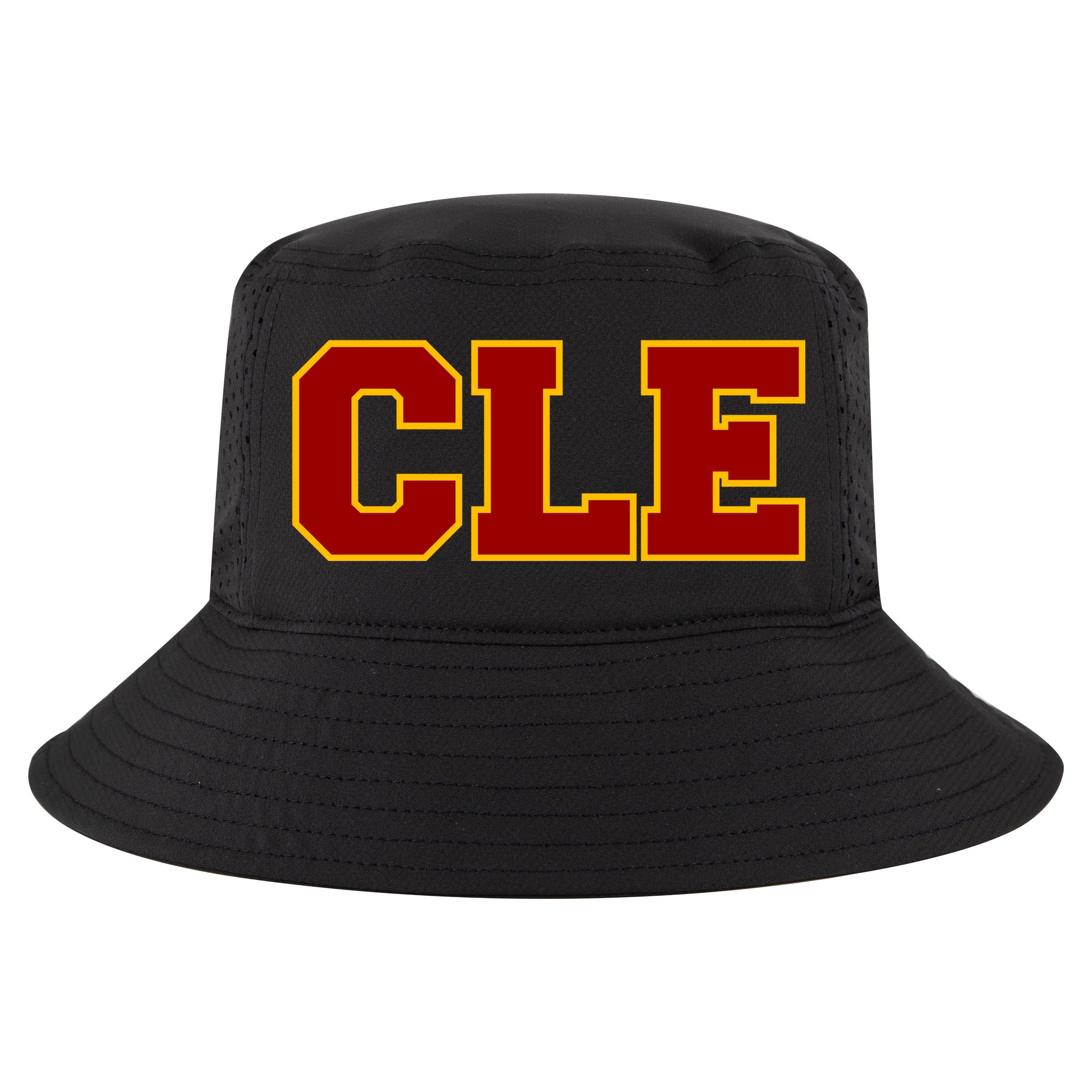 Cle Cleveland Logo Cool Comfort Performance Bucket Hat