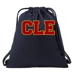 Cle Cleveland Logo Drawstring Bag