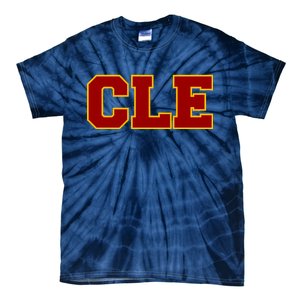 Cle Cleveland Logo Tie-Dye T-Shirt