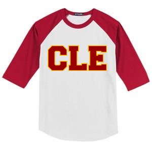 Cle Cleveland Logo Kids Colorblock Raglan Jersey