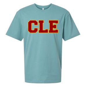 Cle Cleveland Logo Sueded Cloud Jersey T-Shirt