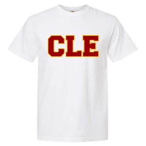 Cle Cleveland Logo Garment-Dyed Heavyweight T-Shirt