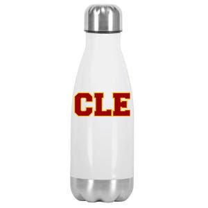 Cle Cleveland Logo Stainless Steel Insulated Water Bottle