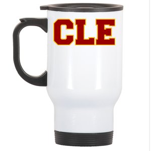 Cle Cleveland Logo Stainless Steel Travel Mug