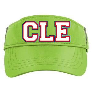 CLE Cleveland, Ohio College Letters Baseball Colors Adult Drive Performance Visor