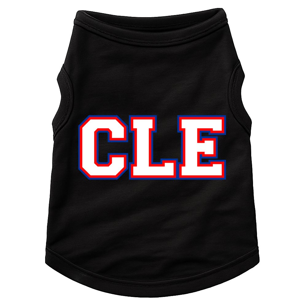 CLE Cleveland, Ohio College Letters Baseball Colors Doggie Tank