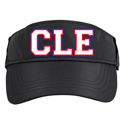 CLE Cleveland, Ohio College Letters Baseball Colors Adult Drive Performance Visor