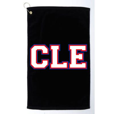 CLE Cleveland, Ohio College Letters Baseball Colors Golf Towel