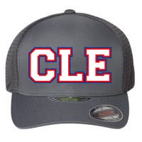 CLE Cleveland, Ohio College Letters Baseball Colors Flexfit Unipanel Trucker Cap