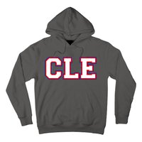 CLE Cleveland, Ohio College Letters Baseball Colors Hoodie