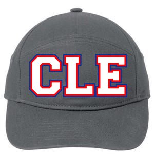 CLE Cleveland, Ohio College Letters Baseball Colors 7-Panel Snapback Hat