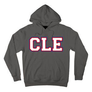 CLE Cleveland, Ohio College Letters Baseball Colors Tall Hoodie