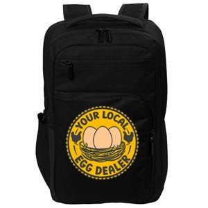 Chicken Local Egg Dealer Funny Egg Supplier Support Chicken Impact Tech Backpack