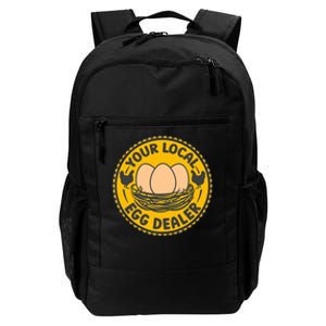 Chicken Local Egg Dealer Funny Egg Supplier Support Chicken Daily Commute Backpack