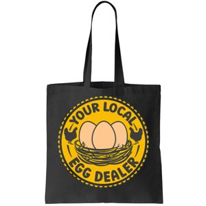 Chicken Local Egg Dealer Funny Egg Supplier Support Chicken Tote Bag