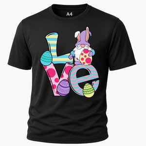 Cute Love Easter Gnome Egg Hunting Bunny Easter Cooling Performance Crew T-Shirt