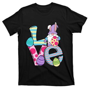 Cute Love Easter Gnome Egg Hunting Bunny Easter T-Shirt