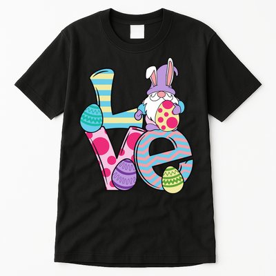 Cute Love Easter Gnome Egg Hunting Bunny Easter Tall T-Shirt