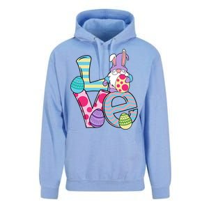 Cute Love Easter Gnome Egg Hunting Bunny Easter Unisex Surf Hoodie