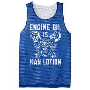 Car Lover Engine Oil Is Lotion Funny Auto Mechanic Cool Gift Mesh Reversible Basketball Jersey Tank