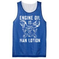 Car Lover Engine Oil Is Lotion Funny Auto Mechanic Cool Gift Mesh Reversible Basketball Jersey Tank