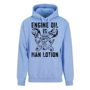 Car Lover Engine Oil Is Lotion Funny Auto Mechanic Cool Gift Unisex Surf Hoodie