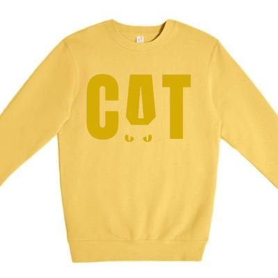 Cat Lover Ears Cute Gift Premium Crewneck Sweatshirt