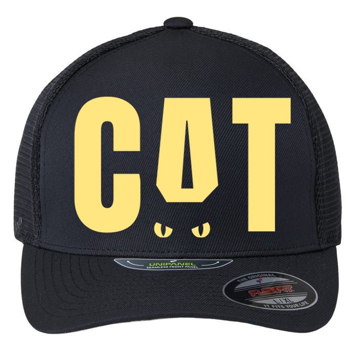 Cat Lover Ears Cute Gift Flexfit Unipanel Trucker Cap