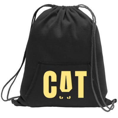 Cat Lover Ears Cute Gift Sweatshirt Cinch Pack Bag