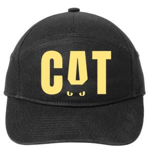 Cat Lover Ears Cute Gift 7-Panel Snapback Hat