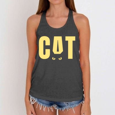 Cat Lover Ears Cute Gift Women's Knotted Racerback Tank