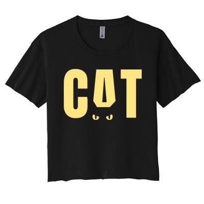 Cat Lover Ears Cute Gift Women's Crop Top Tee