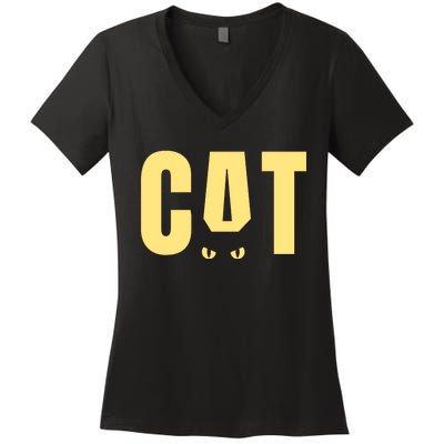 Cat Lover Ears Cute Gift Women's V-Neck T-Shirt