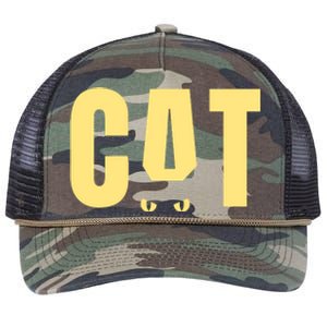 Cat Lover Ears Cute Gift Retro Rope Trucker Hat Cap