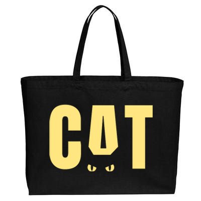 Cat Lover Ears Cute Gift Cotton Canvas Jumbo Tote