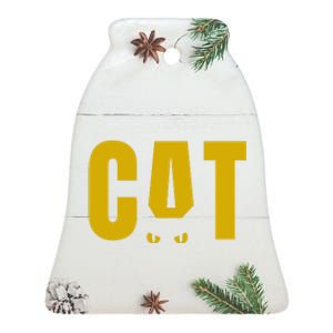 Cat Lover Ears Cute Gift Ceramic Bell Ornament