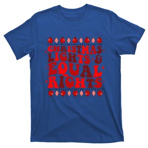 Christmas Lights & Equal Rights Feminist Pajama ProChoice T-Shirt