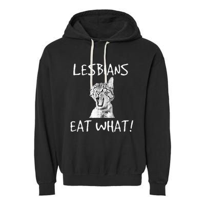 Cat Lesbians Eat What Garment-Dyed Fleece Hoodie