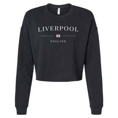 Cool Liverpool England City Cropped Pullover Crew