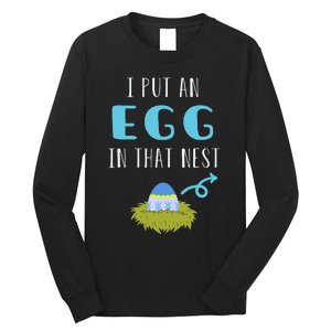 Cute Little Easter Egg Easter Pregnancy Announcement Funny Long Sleeve Shirt