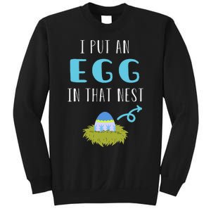 Cute Little Easter Egg Easter Pregnancy Announcement Funny Sweatshirt