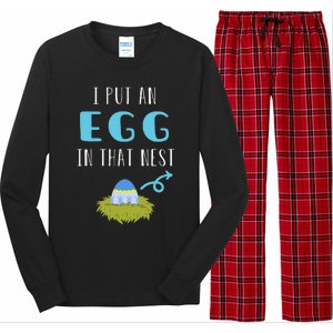 Cute Little Easter Egg Easter Pregnancy Announcement Funny Long Sleeve Pajama Set