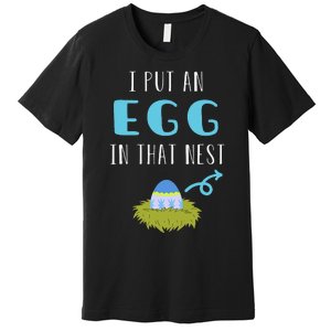 Cute Little Easter Egg Easter Pregnancy Announcement Funny Premium T-Shirt