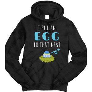 Cute Little Easter Egg Easter Pregnancy Announcement Funny Tie Dye Hoodie