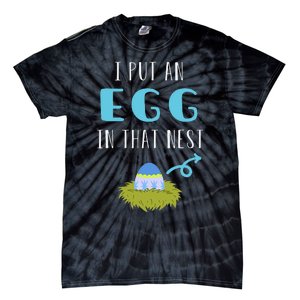 Cute Little Easter Egg Easter Pregnancy Announcement Funny Tie-Dye T-Shirt