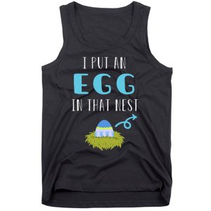 Cute Little Easter Egg Easter Pregnancy Announcement Funny Tank Top