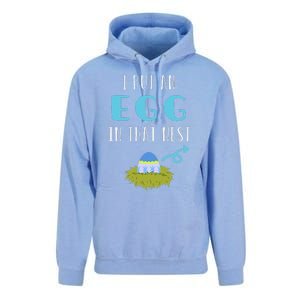 Cute Little Easter Egg Easter Pregnancy Announcement Funny Unisex Surf Hoodie