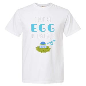 Cute Little Easter Egg Easter Pregnancy Announcement Funny Garment-Dyed Heavyweight T-Shirt