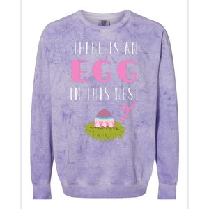 Cute Little Easter Egg Easter Pregnancy Announcement Colorblast Crewneck Sweatshirt